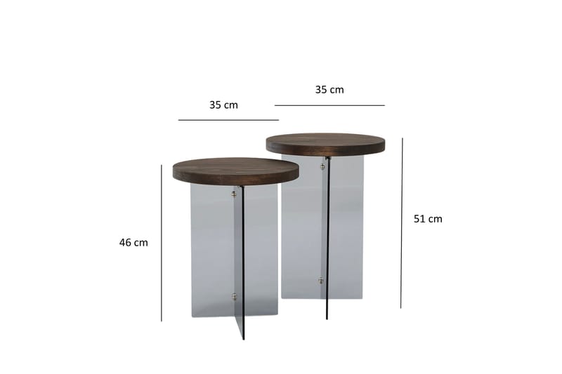 Serenity Soffbord 35 cm - Grå - Möbler - Bord & matgrupper - Soffbord