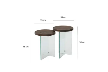 Serenity Soffbord 35 cm - Valnöt - Möbler - Bord & matgrupper - Soffbord