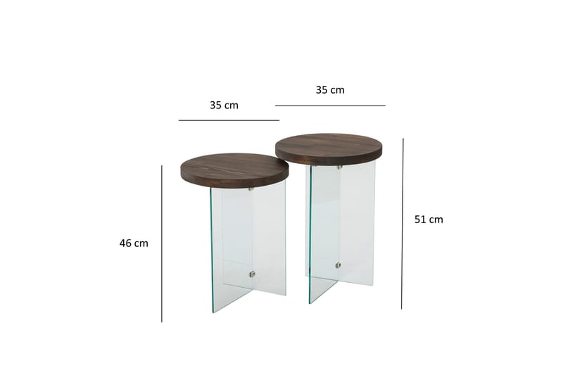 Serenity Soffbord 35 cm - Valnöt - Möbler - Bord & matgrupper - Soffbord