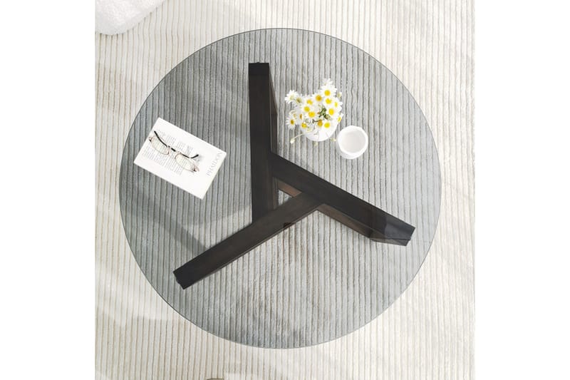 Sibas Soffbord 75 cm Runt - Rökfärgat/Teak - Möbler - Bord & matgrupper - Soffbord