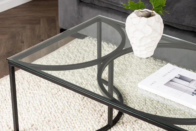 Skanör Soffbord 140x70x42 cm - Svart - Möbler - Bord & matgrupper - Soffbord