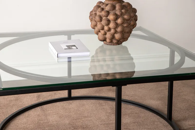 Skanör Soffbord 90x90x42 cm - Svart - Möbler - Bord & matgrupper - Soffbord