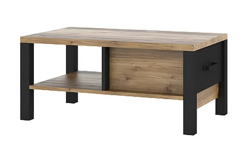 Skarebol Soffbord 90 cm - Svart/Trä/Natur - Möbler - Bord & matgrupper - Soffbord