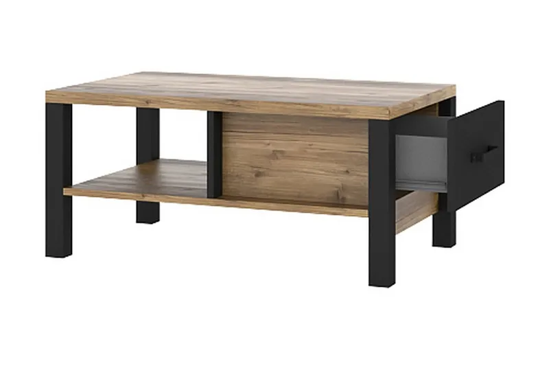 Skarebol Soffbord 90 cm - Svart/Trä/Natur - Möbler - Bord & matgrupper - Soffbord