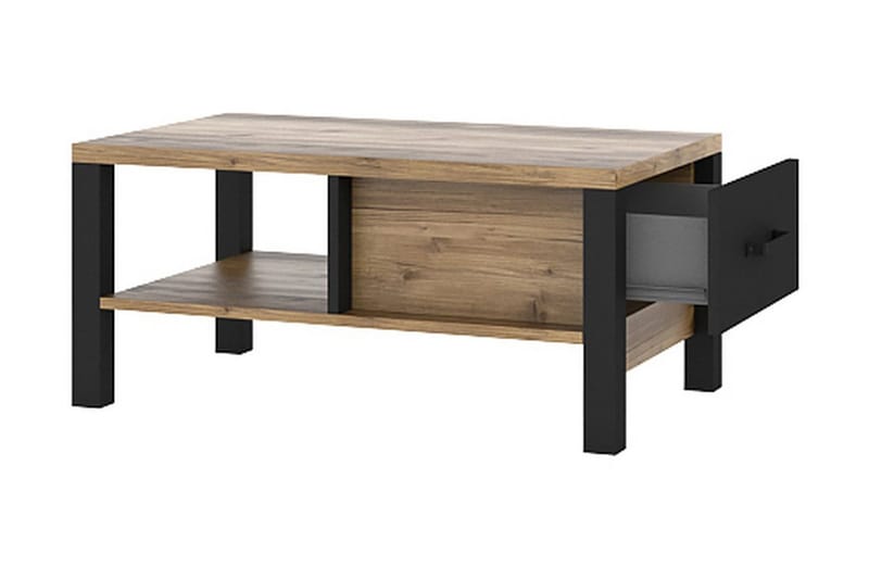 Skarebol Soffbord 90 cm - Svart/Trä/Natur - Möbler - Bord & matgrupper - Soffbord