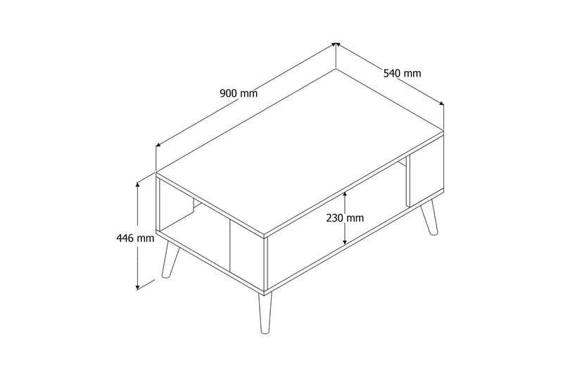 Skirshult Soffbord 90x54x90 cm - Ek - Möbler - Bord & matgrupper - Soffbord
