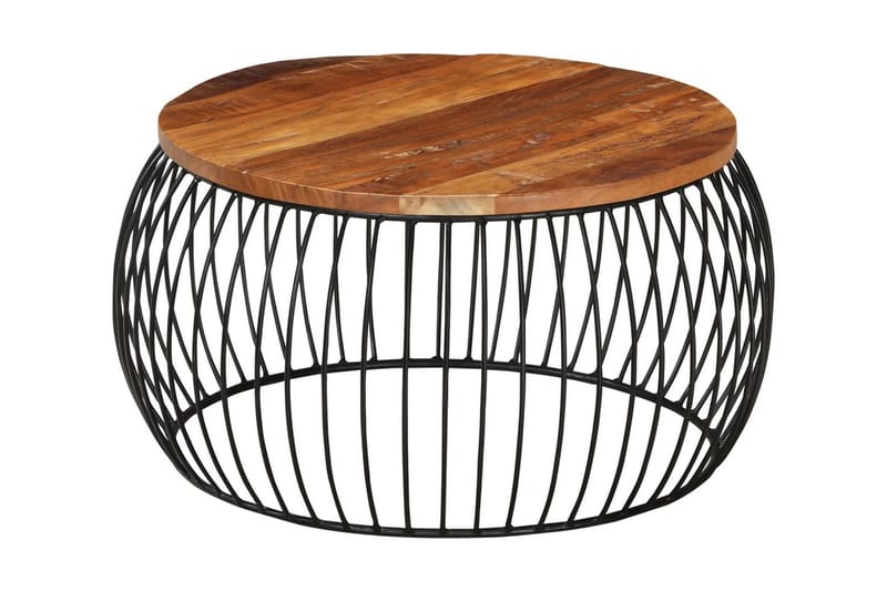 Soffbord Ã˜68 cm massivt återvunnet trä - Brun - Möbler - Bord & matgrupper - Soffbord
