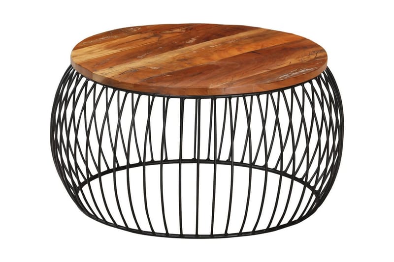 Soffbord Ã˜68 cm massivt återvunnet trä - Brun - Möbler - Bord & matgrupper - Soffbord