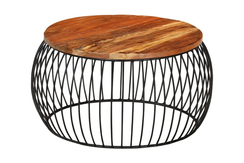 Soffbord Ã˜68 cm massivt återvunnet trä - Brun - Möbler - Bord & matgrupper - Soffbord