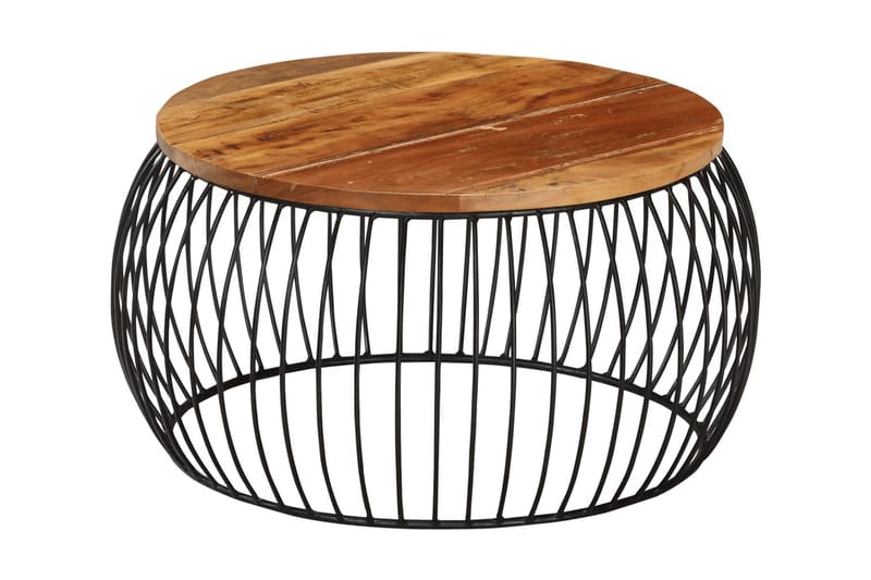 Soffbord Ã˜68 cm massivt återvunnet trä - Brun - Möbler - Bord & matgrupper - Soffbord