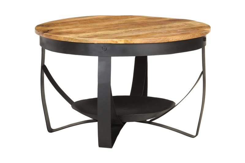 Soffbord Ã˜68x43 cm grovt mangoträ - Brun - Möbler - Bord & matgrupper - Soffbord