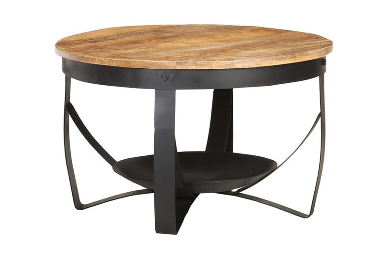 Soffbord Ã˜68x43 cm grovt mangoträ - Brun - Möbler - Bord & matgrupper - Soffbord