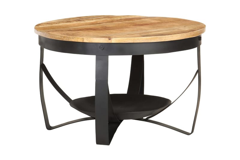 Soffbord Ã˜68x43 cm grovt mangoträ - Brun - Möbler - Bord & matgrupper - Soffbord