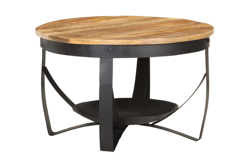 Soffbord Ã˜68x43 cm grovt mangoträ - Brun - Möbler - Bord & matgrupper - Soffbord