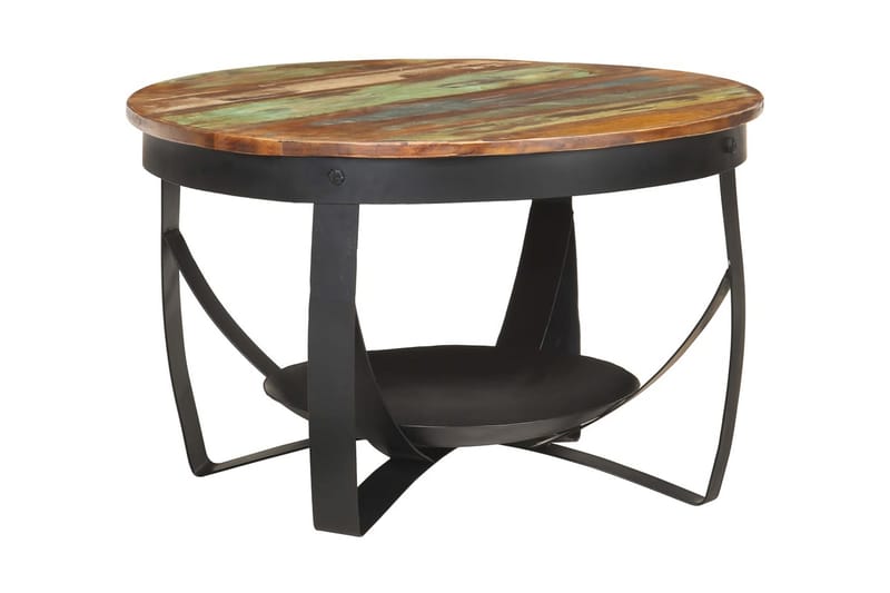 Soffbord Ã˜68x43 cm massivt återvunnet trä - Brun - Möbler - Bord & matgrupper - Soffbord