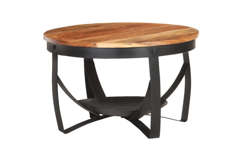 Soffbord Ã˜68x43 cm massivt akaciaträ - Brun - Möbler - Bord & matgrupper - Soffbord