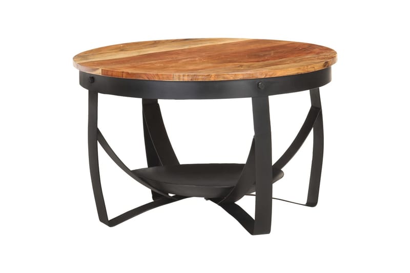 Soffbord Ã˜68x43 cm massivt akaciaträ - Brun - Möbler - Bord & matgrupper - Soffbord