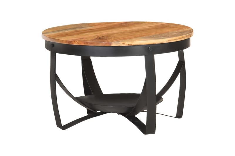 Soffbord Ã˜68x43 cm massivt akaciaträ - Brun - Möbler - Bord & matgrupper - Soffbord