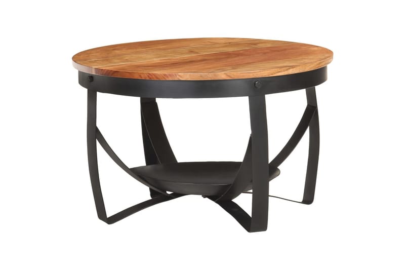 Soffbord Ã˜68x43 cm massivt akaciaträ - Brun - Möbler - Bord & matgrupper - Soffbord