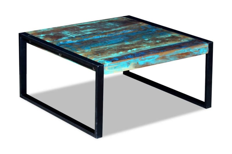 Soffbord återvunnet massivt trä 80x80x40 cm - Flerfärgad - Möbler - Bord & matgrupper - Soffbord