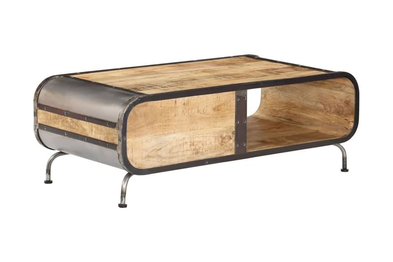 Soffbord 100x50x35 cm massivt mangoträ - Brun - Möbler - Bord & matgrupper - Soffbord