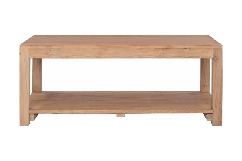 Soffbord 100x50x40 cm massiv teak - Brun - Soffbord