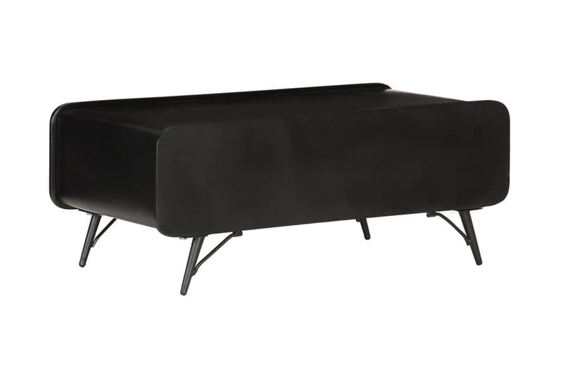 Soffbord 100x50x40 cm massivt mangoträ - Svart - Möbler - Bord & matgrupper - Soffbord