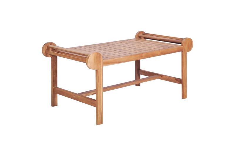 Soffbord 100x50x45 cm massiv teak - Brun - Soffbord