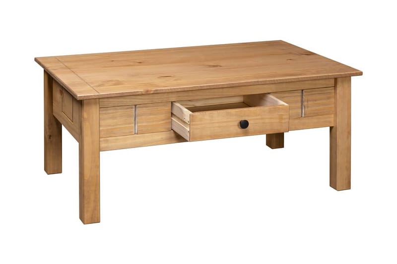 Soffbord 100x60x45 cm massiv furu panama - Brun - Möbler - Bord & matgrupper - Soffbord
