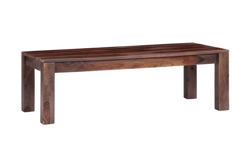 Soffbord 110x50x35 cm massivt sheshamträ grå - Grå - Soffbord