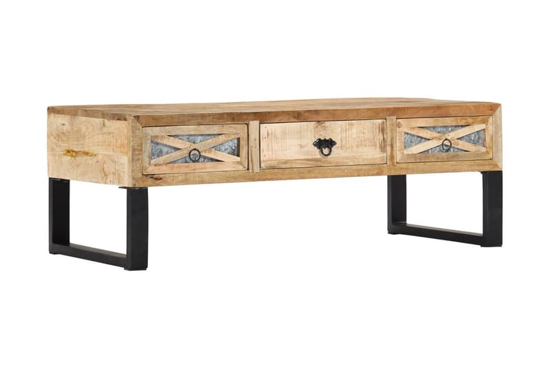Soffbord 110x50x38 cm massivt mangoträ - Brun - Möbler - Bord & matgrupper - Soffbord