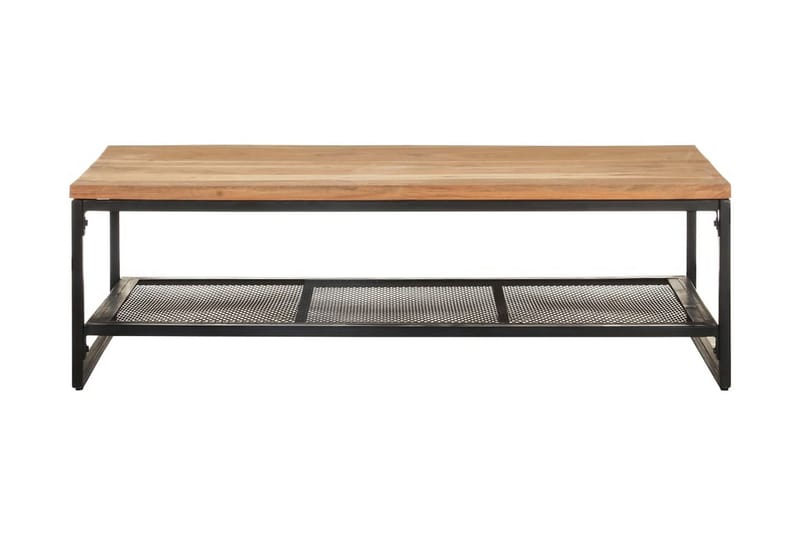 Soffbord 110x60x35 cm massivt akaciaträ - Brun - Soffbord