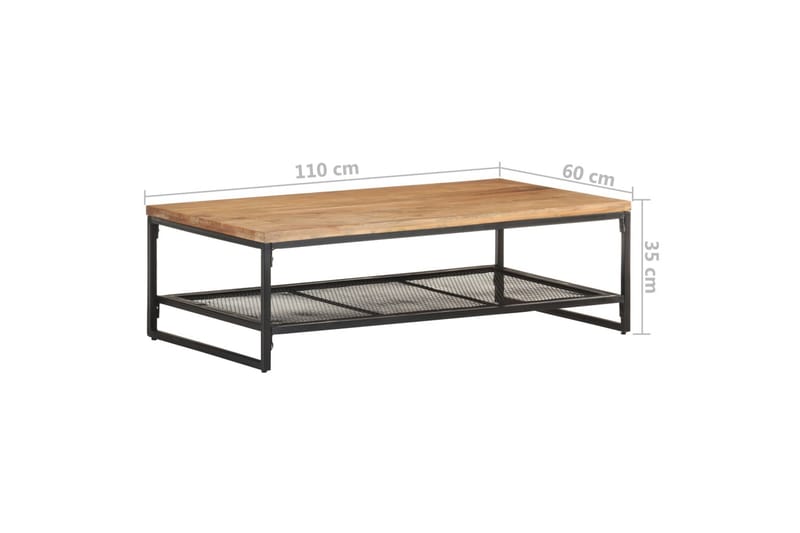 Soffbord 110x60x35 cm massivt akaciaträ - Brun - Möbler - Bord & matgrupper - Soffbord