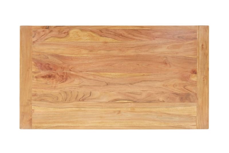 Soffbord 110x60x35 cm massivt akaciaträ med sheshamfinish - Vit - Möbler - Bord & matgrupper - Soffbord