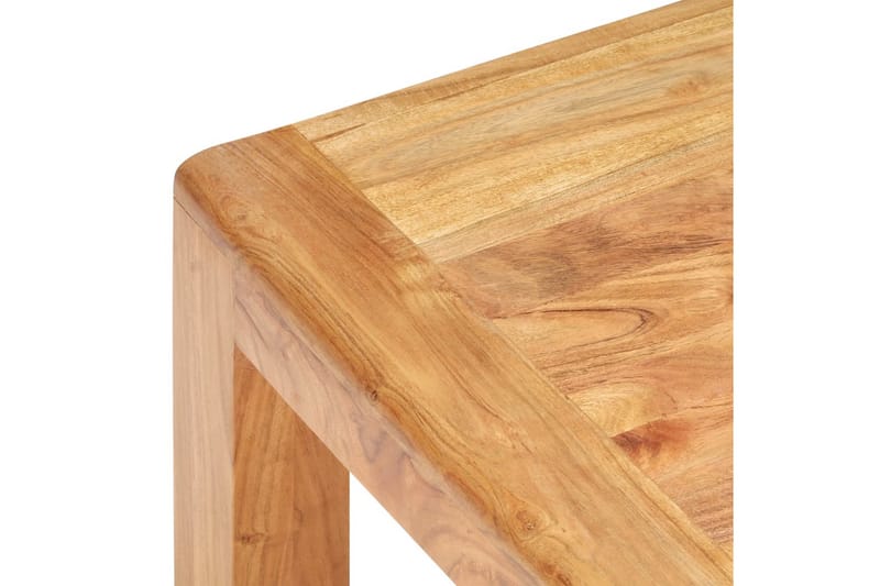 Soffbord 110x60x35 cm massivt akaciaträ med sheshamfinish - Vit - Möbler - Bord & matgrupper - Soffbord