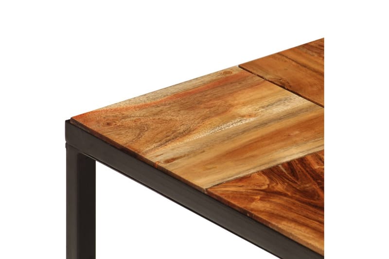 Soffbord 110x60x40 cm massivt akaciaträ och stål - Brun - Möbler - Bord & matgrupper - Soffbord