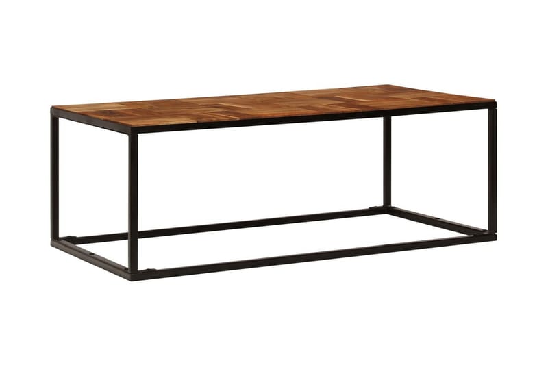 Soffbord 110x60x40 cm massivt akaciaträ och stål - Brun - Möbler - Bord & matgrupper - Soffbord