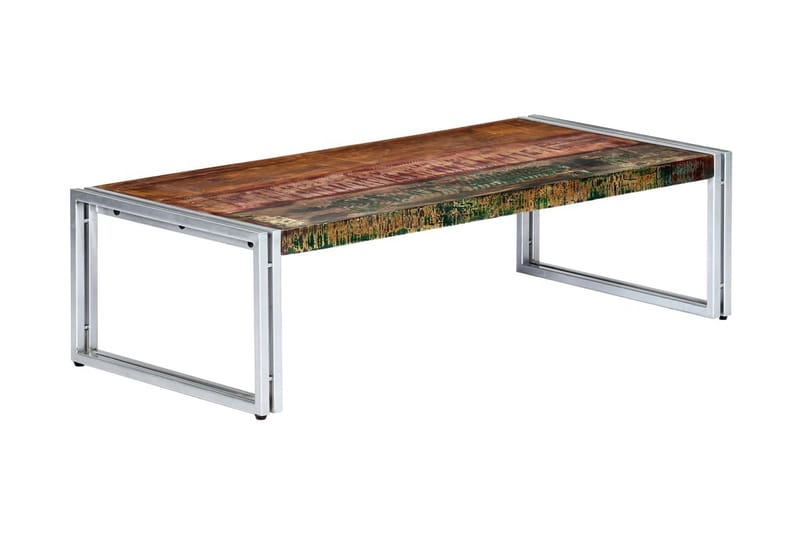 Soffbord 120x60x35 cm massivt återvunnet trä - Flerfärgad - Möbler - Bord & matgrupper - Soffbord