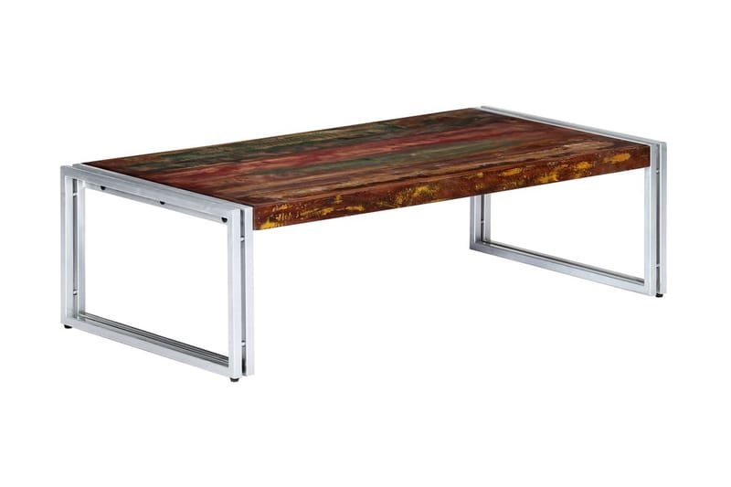 Soffbord 120x60x35 cm massivt återvunnet trä - Flerfärgad - Möbler - Bord & matgrupper - Soffbord