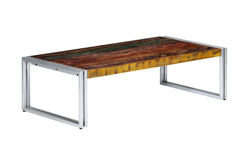 Soffbord 120x60x35 cm massivt återvunnet trä - Flerfärgad - Möbler - Bord & matgrupper - Soffbord