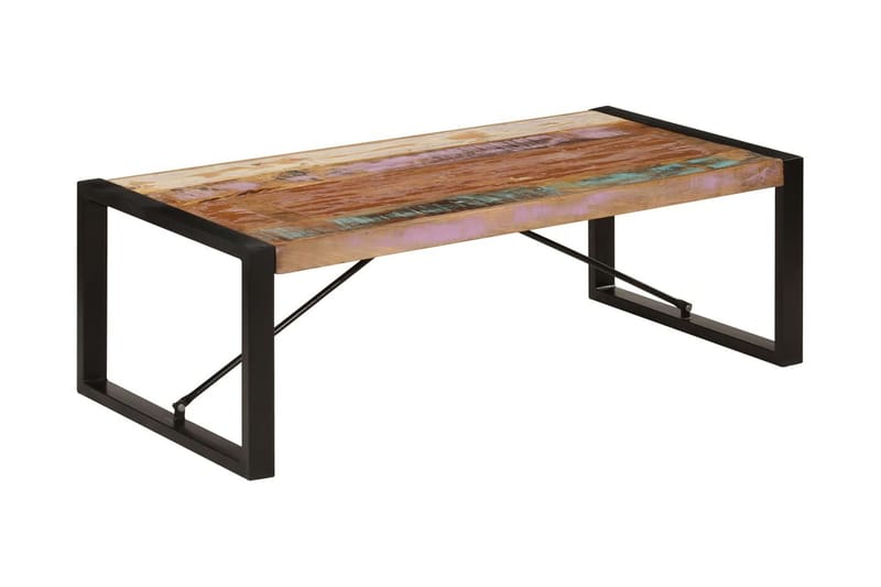 Soffbord 120x60x40 cm massivt återvunnet trä - Flerfärgad - Soffbord