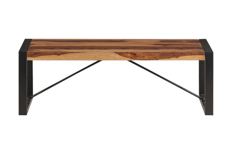 Soffbord 120x60x40 cm massivt sheshamträ - Brun - Soffbord - Klaffbord & Hopfällbart bord - Spegelbord - Soffbord med förvaring - Soffbord med hjul - Höj och sänkbart soffbord