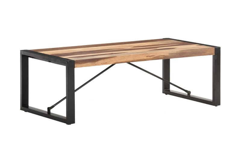 Soffbord 120x60x40 cm massivt trä med sheshamfinish - Brun - Möbler - Bord & matgrupper - Soffbord
