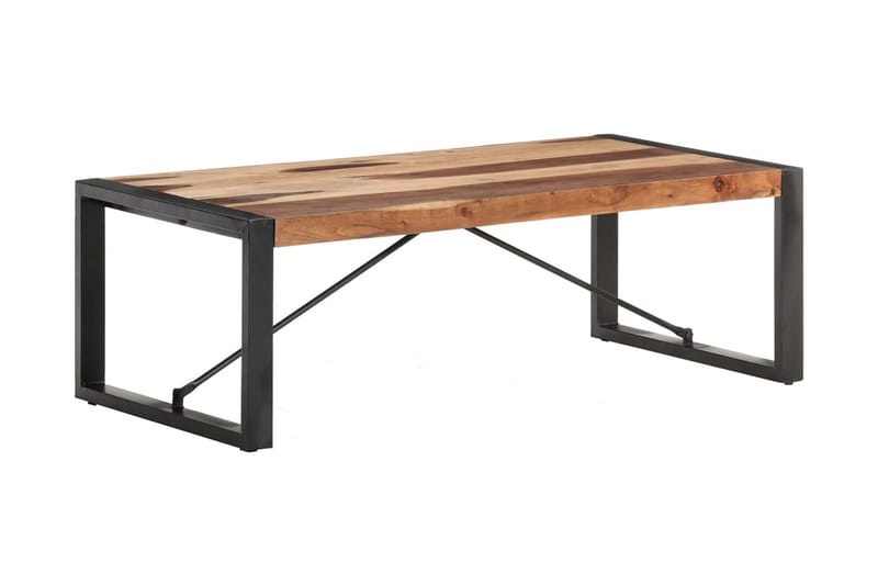 Soffbord 120x60x40 cm massivt trä med sheshamfinish - Brun - Möbler - Bord & matgrupper - Soffbord