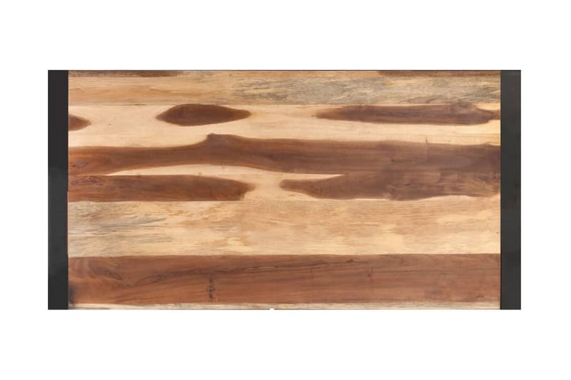 Soffbord 120x60x40 cm massivt trä med sheshamfinish - Brun - Soffbord