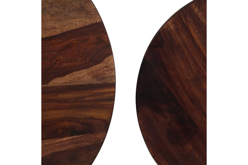 Soffbord 2 delar massivt sheshamträ 60x35 cm - Brun - Möbler - Bord & matgrupper - Soffbord