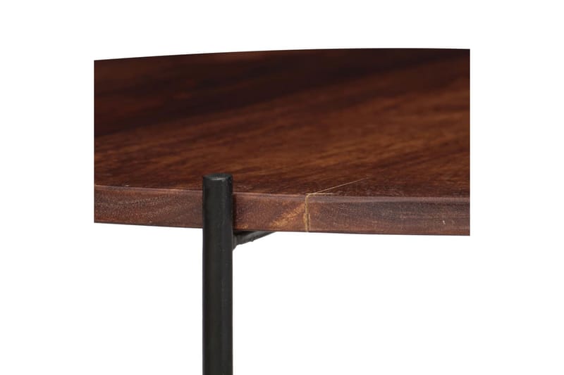 Soffbord 2 delar massivt sheshamträ 60x35 cm - Brun - Möbler - Bord & matgrupper - Soffbord