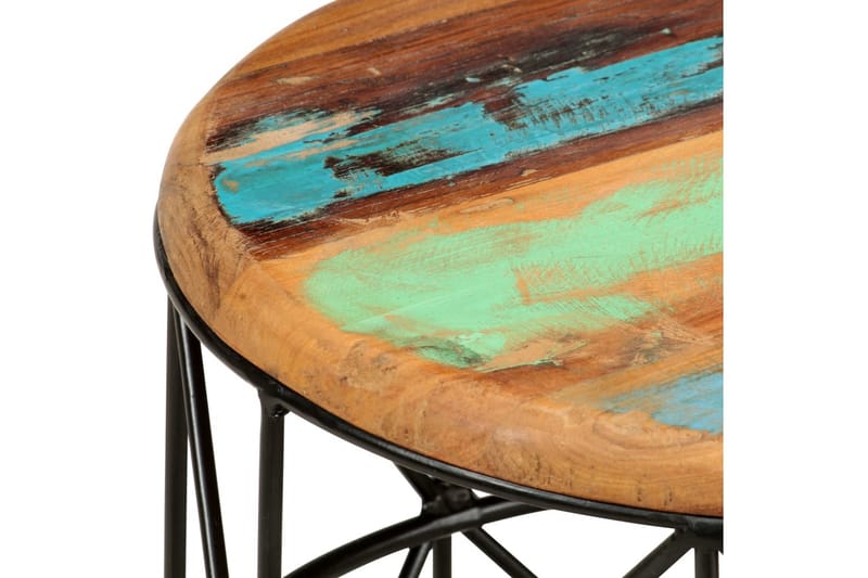 Soffbord 2 st massivt återvunnet trä - Flerfärgad - Soffbord