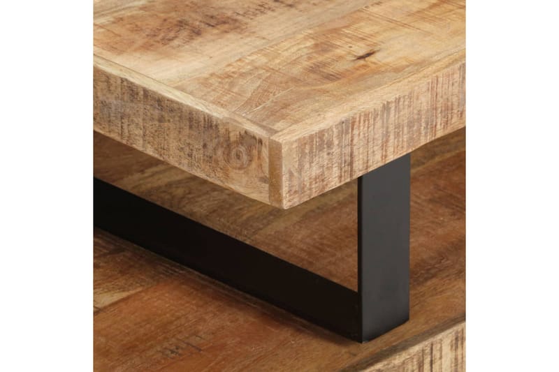 Soffbord 2 st massivt mangoträ - Brun - Möbler - Bord & matgrupper - Soffbord
