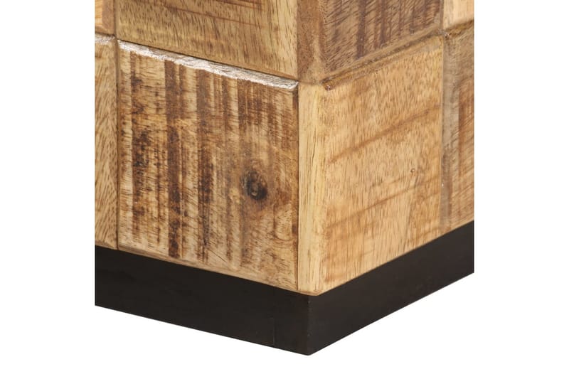 Soffbord 2 st med klossdesign grovt mangoträ - Brun - Möbler - Bord & matgrupper - Soffbord